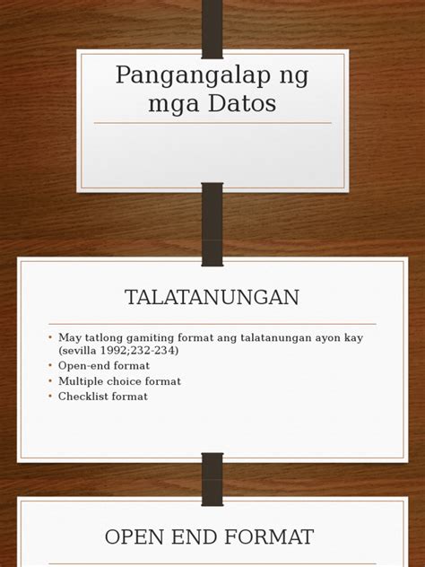 pangangalap ng datos ppt|(PPT) PANGANGALAP NG DATOS new .
